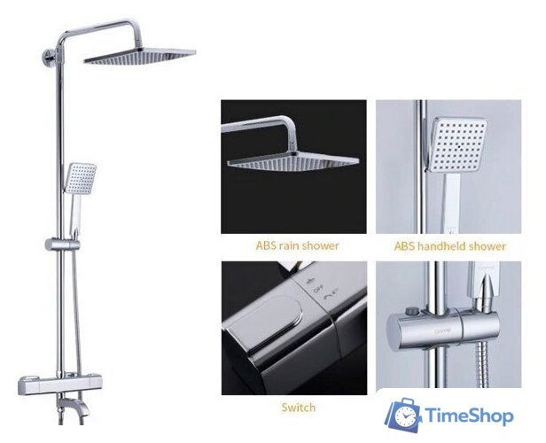 Душевая система  Gappo G2491 (хром) - Изображение №4 — Интернет-магазин Time-Shop