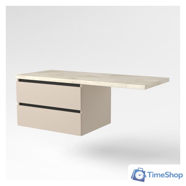  Дабер Тумба под умывальник Т3.8.0.17Ч (бежевый/черный) - Изображение №2 — Интернет-магазин Time-Shop