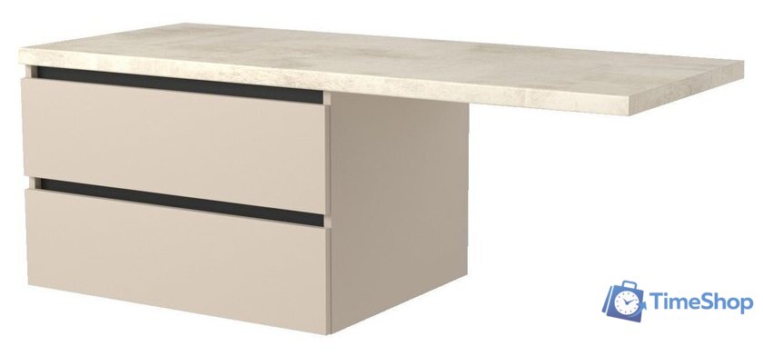  Дабер Тумба под умывальник Т3.8.0.17Ч (бежевый/черный) - Изображение №1 — Интернет-магазин Time-Shop