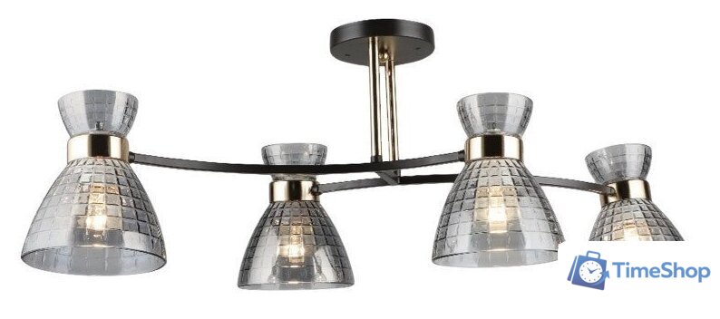 Люстра средней высоты Mirastyle SX-N-5686/4 COFFEE+FGD - Изображение №1 — Интернет-магазин Time-Shop