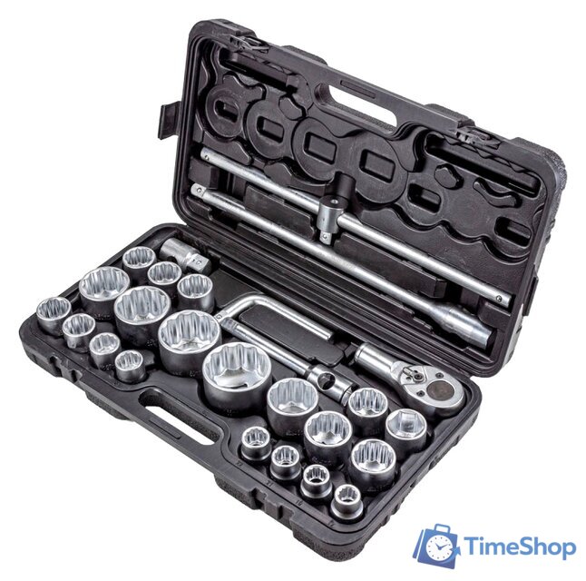 Набор трещотка с головками FORSAGE F-68262-9 (26 предметов) - Изображение №1 — Интернет-магазин Time-Shop