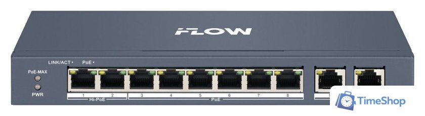 Настраиваемый коммутатор iFlow F-SW-EM410HPOE-VM - Изображение №1 — Интернет-магазин Time-Shop
