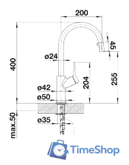 Смеситель Blanco Carena-S хром (520767) - Изображение №2 — Интернет-магазин Time-Shop