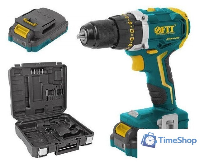 Ударная дрель-шуруповерт FIT CD-20LLC (с 2-мя АКБ, кейс) - Изображение №1 — Интернет-магазин Time-Shop