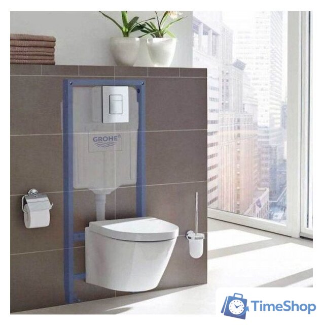 Унитаз подвесной Grado GD-W203T + GROHE Rapid SL 38772001 (с кнопкой смыва) - Изображение №12 — Интернет-магазин Time-Shop