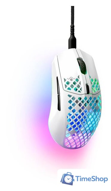 Игровая мышь SteelSeries Aerox 3 2022 Edition (белая) - Изображение №2 — Интернет-магазин Time-Shop