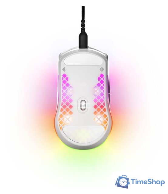 Игровая мышь SteelSeries Aerox 3 2022 Edition (белая) - Изображение №5 — Интернет-магазин Time-Shop