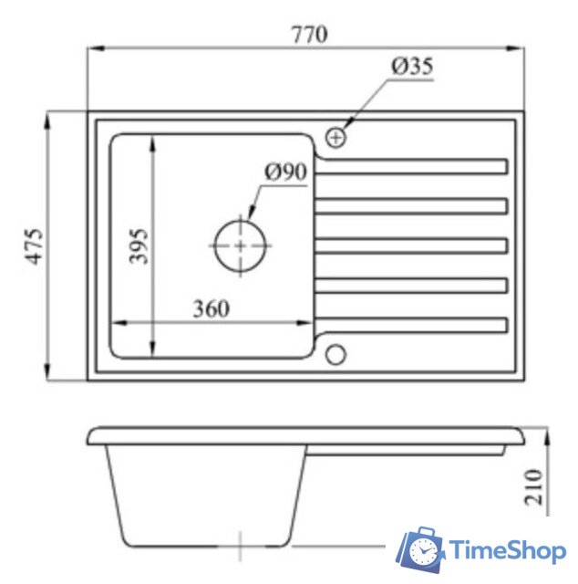 Кухонная мойка БелЭворс Styl L + Like F8005022 (черный) - Изображение №14 — Интернет-магазин Time-Shop