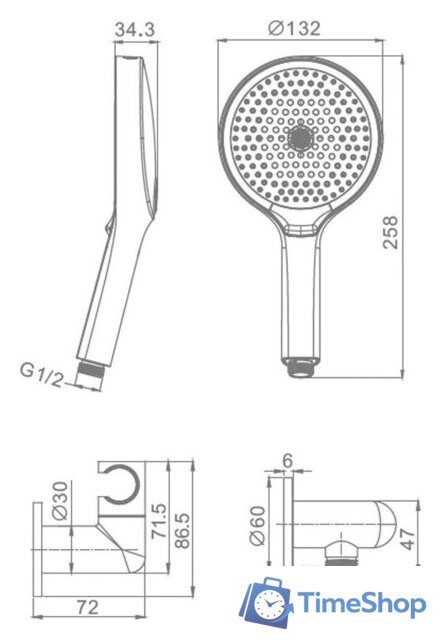 Душевая система  Raglo R20272.093142 - Изображение №8 — Интернет-магазин Time-Shop