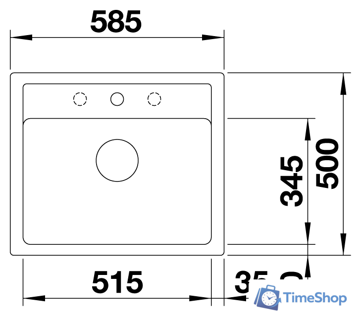 Кухонная мойка Blanco Legra 6 523334 (белый) - Изображение №2 — Интернет-магазин Time-Shop
