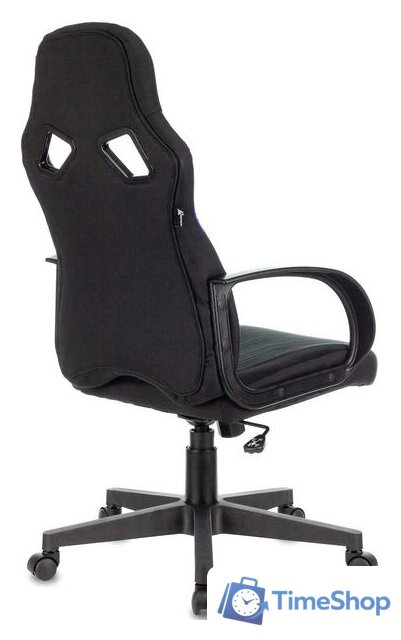 Игровое (геймерское) кресло Zombie RUNNER (черный/синий) - Изображение №4 — Интернет-магазин Time-Shop