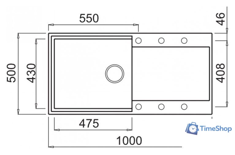Кухонная мойка Elleci Easy 480 Bianco Antico 62 - Изображение №2 — Интернет-магазин Time-Shop