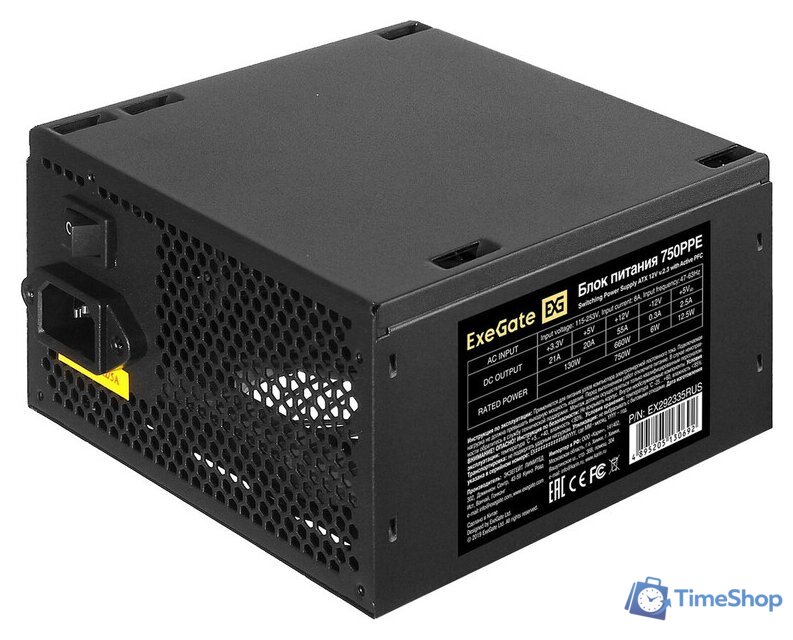 Блок питания ExeGate 750PPE EX292335RUS - Изображение №1 — Интернет-магазин Time-Shop