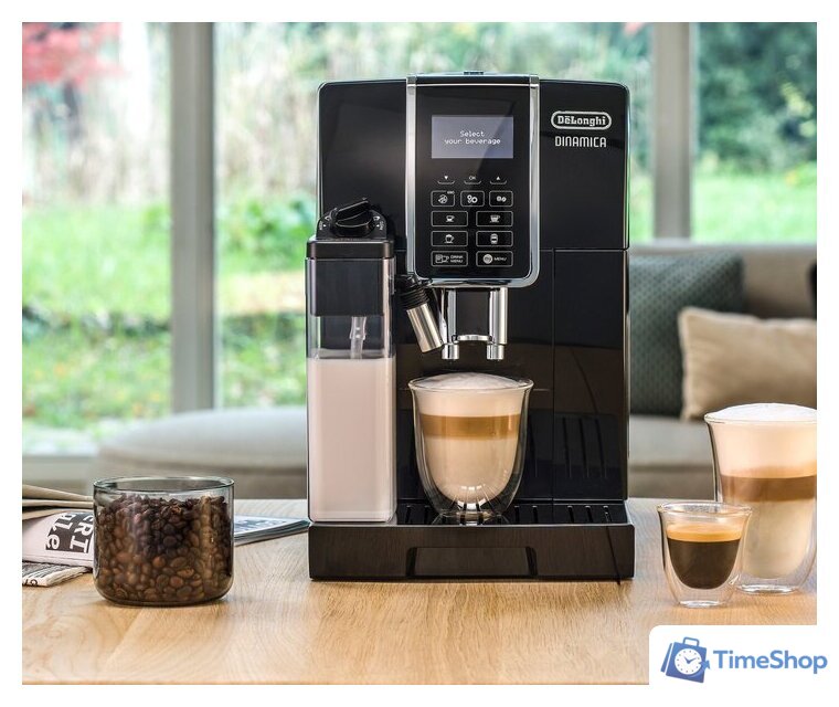 Кофемашина DeLonghi Dinamica ECAM 350.55.B - Изображение №5 — Интернет-магазин Time-Shop