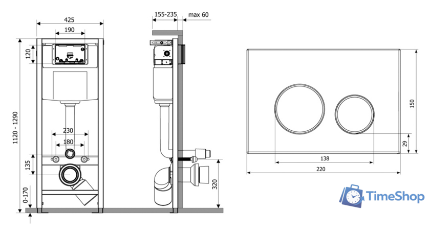 Инсталляция для унитаза Lavinia Boho Relfix 4 в 1 77010012 - Изображение №2 — Интернет-магазин Time-Shop