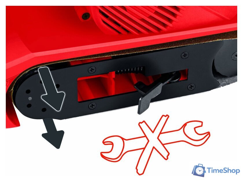 Ленточная шлифмашина Einhell TC-BS 8038 (4466260) - Изображение №3 — Интернет-магазин Time-Shop