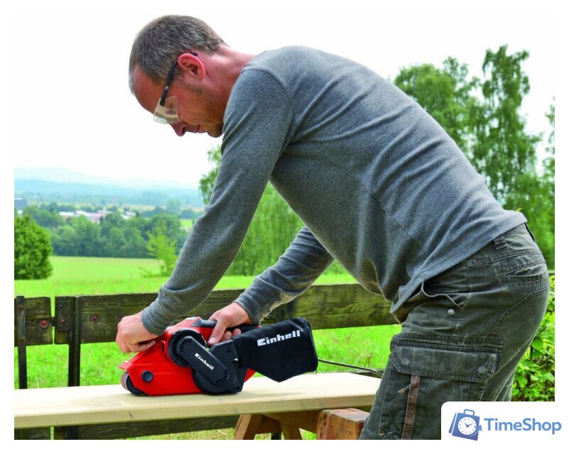 Ленточная шлифмашина Einhell TC-BS 8038 (4466260) - Изображение №7 — Интернет-магазин Time-Shop