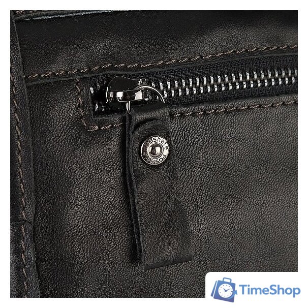 Портфель Poshete 253-7501-24-BLK (черный) - Изображение №5 — Интернет-магазин Time-Shop