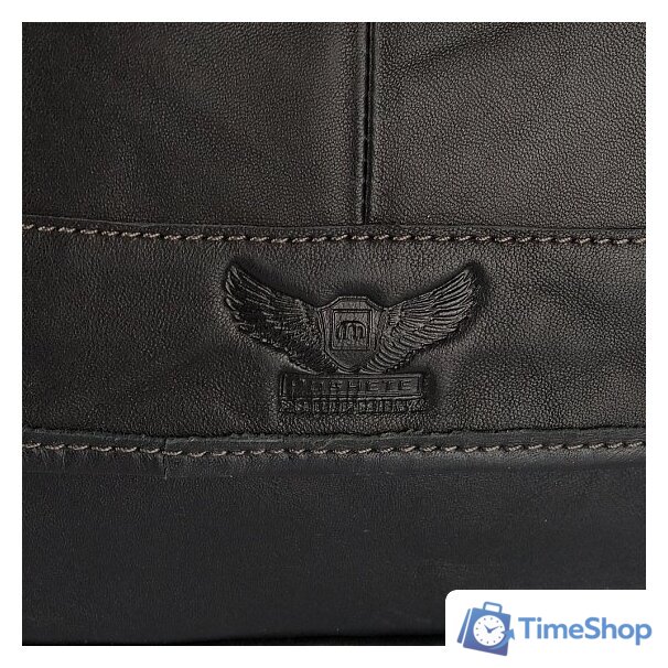 Портфель Poshete 253-7501-24-BLK (черный) - Изображение №6 — Интернет-магазин Time-Shop