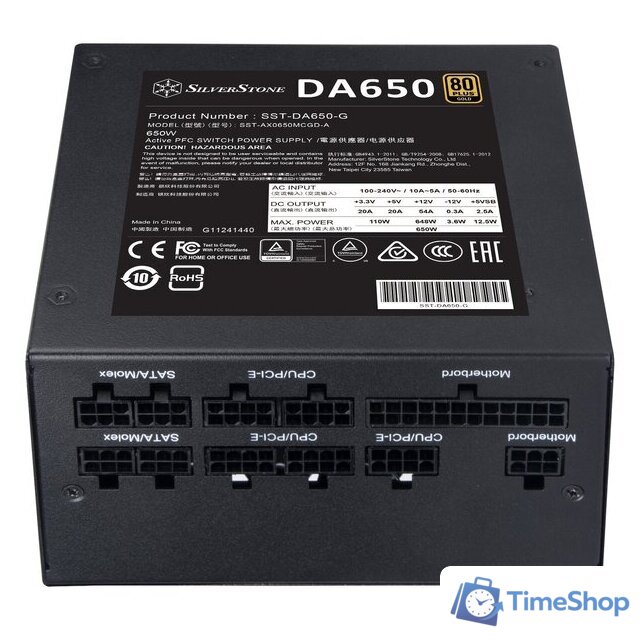 Блок питания SilverStone DA650 Gold SST-AX0650MCGD-A - Изображение №12 — Интернет-магазин Time-Shop