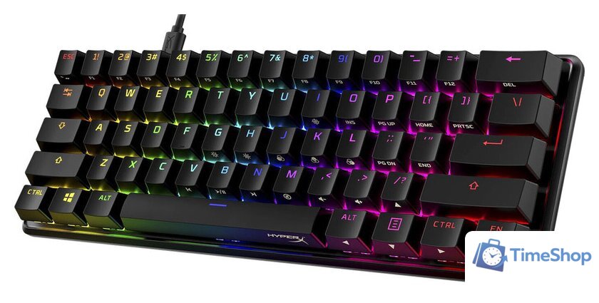 Клавиатура HyperX Alloy Origins 60 (HyperX Aqua, нет кириллицы) - Изображение №4 — Интернет-магазин Time-Shop