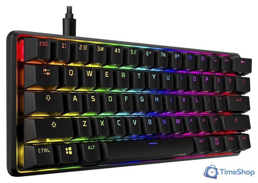 Клавиатура HyperX Alloy Origins 60 (HyperX Aqua, нет кириллицы) - Изображение №3 — Интернет-магазин Time-Shop