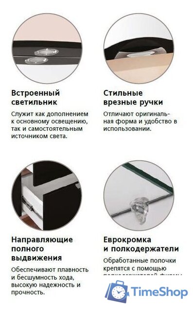  Style Line Тумба под умывальник Жасмин-2 100 (для квадратной раковины) - Изображение №5 — Интернет-магазин Time-Shop