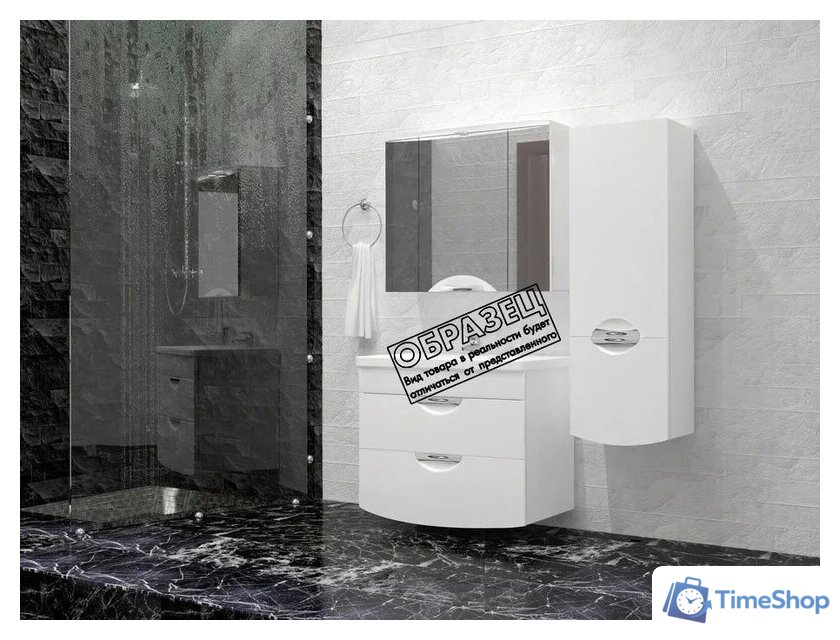  Style Line Тумба под умывальник Жасмин-2 100 (для квадратной раковины) - Изображение №4 — Интернет-магазин Time-Shop