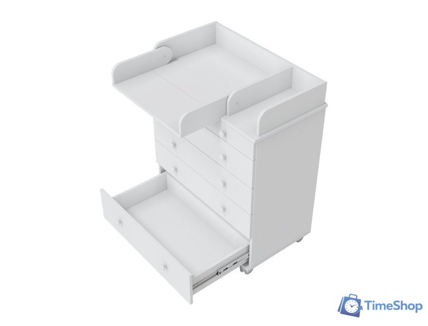 Детский комод Incanto Oskar V 800/5 PK-0004/0 (белый) - Изображение №8 — Интернет-магазин Time-Shop