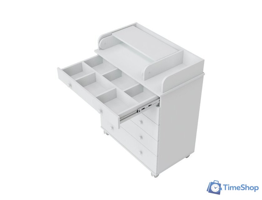 Детский комод Incanto Oskar V 800/5 PK-0004/0 (белый) - Изображение №9 — Интернет-магазин Time-Shop