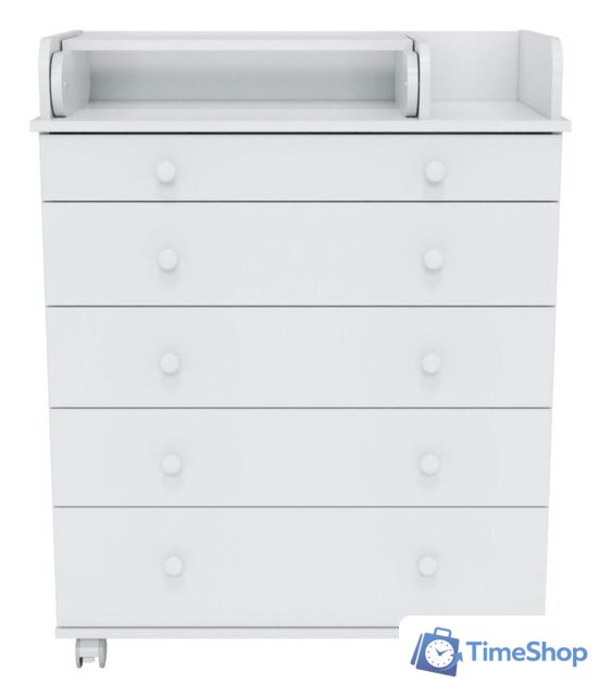Детский комод Incanto Oskar V 800/5 PK-0004/0 (белый) - Изображение №1 — Интернет-магазин Time-Shop