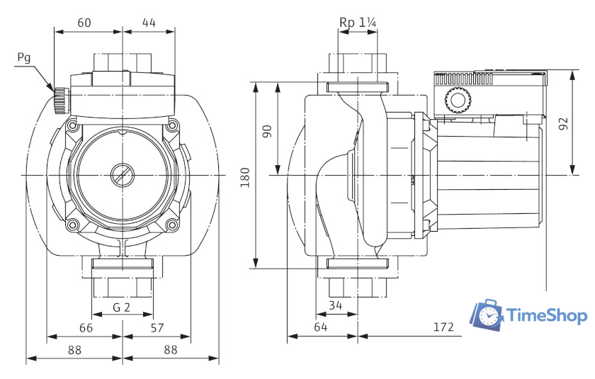 Циркуляционный насос Wilo TOP-Z 30/7 (1~230 V, PN 10, RG) - Изображение №3 — Интернет-магазин Time-Shop