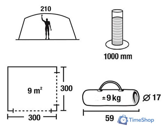 Тент-шатер Green Glade Lacosta - Изображение №8 — Интернет-магазин Time-Shop