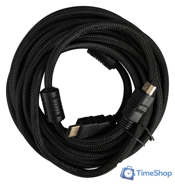 Кабель Buro HDMI-V1.4-5MC (5 м, черный) - Изображение №1 — Интернет-магазин Time-Shop
