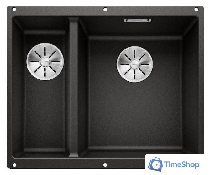 Кухонная мойка Blanco Subline 340/160-U 525986 (левая, черный) - Изображение №1 — Интернет-магазин Time-Shop