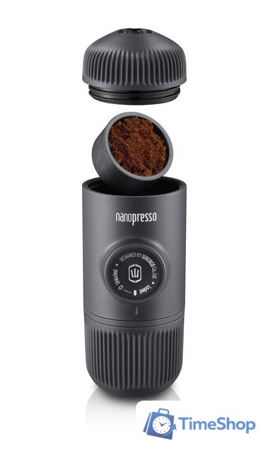 Ручная кофеварка WACACO Nanopresso Grey + NS Adapter - Изображение №3 — Интернет-магазин Time-Shop