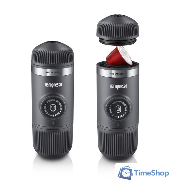 Ручная кофеварка WACACO Nanopresso Grey + NS Adapter - Изображение №12 — Интернет-магазин Time-Shop