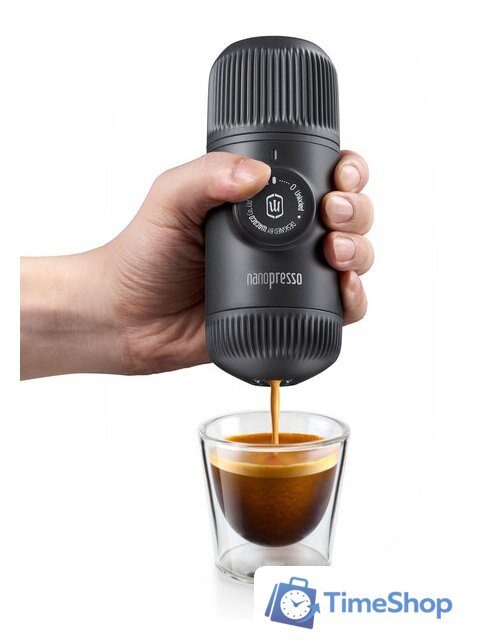 Ручная кофеварка WACACO Nanopresso Grey + NS Adapter - Изображение №5 — Интернет-магазин Time-Shop