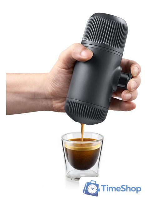 Ручная кофеварка WACACO Nanopresso Grey + NS Adapter - Изображение №4 — Интернет-магазин Time-Shop