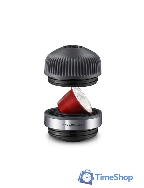 Ручная кофеварка WACACO Nanopresso Grey + NS Adapter - Изображение №10 — Интернет-магазин Time-Shop