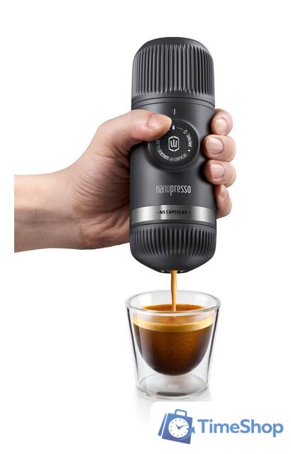 Ручная кофеварка WACACO Nanopresso Grey + NS Adapter - Изображение №8 — Интернет-магазин Time-Shop