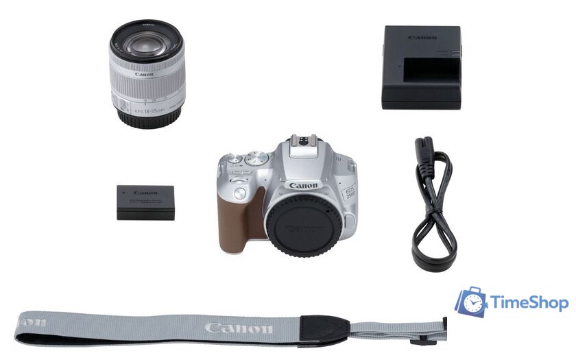 Зеркальный фотоаппарат Canon EOS 250D Kit 18-55 IS STM (серебристый) - Изображение №10 — Интернет-магазин Time-Shop