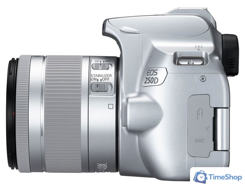 Зеркальный фотоаппарат Canon EOS 250D Kit 18-55 IS STM (серебристый) - Изображение №6 — Интернет-магазин Time-Shop