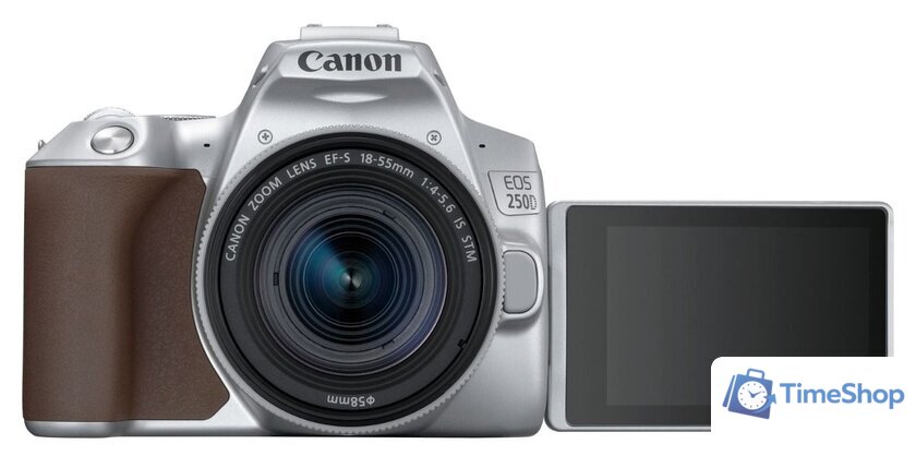 Зеркальный фотоаппарат Canon EOS 250D Kit 18-55 IS STM (серебристый) - Изображение №4 — Интернет-магазин Time-Shop