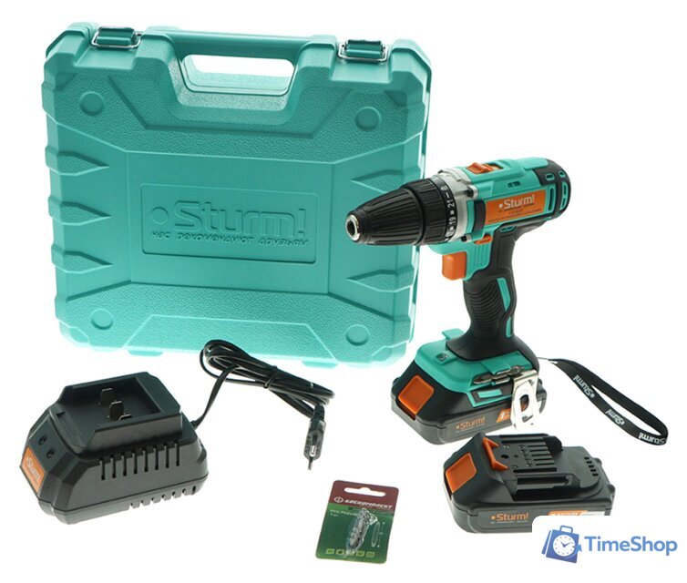 Дрель-шуруповерт Sturm CD3620 (с 2-мя АКБ, кейс) - Изображение №1 — Интернет-магазин Time-Shop