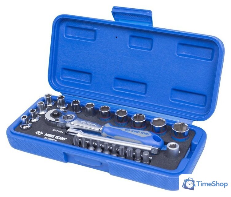 Универсальный набор инструментов King Tony 2525MRE (25 предметов) - Изображение №2 — Интернет-магазин Time-Shop