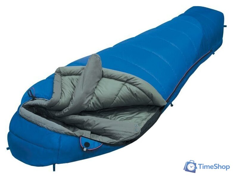 Спальный мешок AlexikA Mountain Compact (левая молния синий) - Изображение №1 — Интернет-магазин Time-Shop
