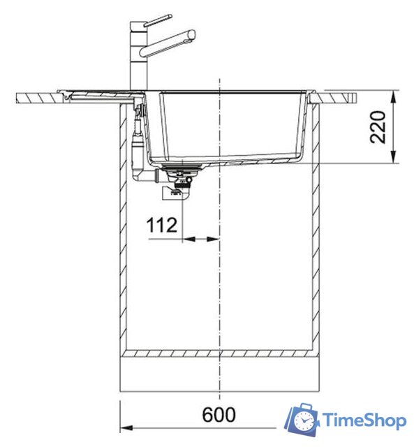 Кухонная мойка Franke UBG 611-78L (оникс) - Изображение №3 — Интернет-магазин Time-Shop