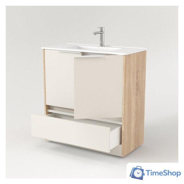  Дабер Тумба под умывальник 017 Тобага/Эридан/Артвин 60 Т17.6Т.0.18Б (бежевый/дуб бардолино/белый) - Изображение №3 — Интернет-магазин Time-Shop