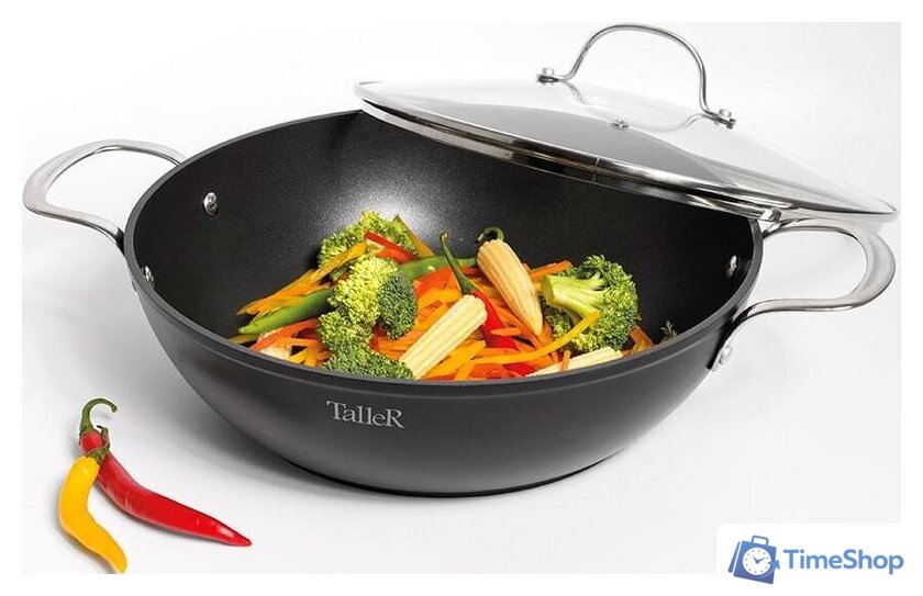Сковорода ВОК Taller Ethan TR-44199 - Изображение №2 — Интернет-магазин Time-Shop